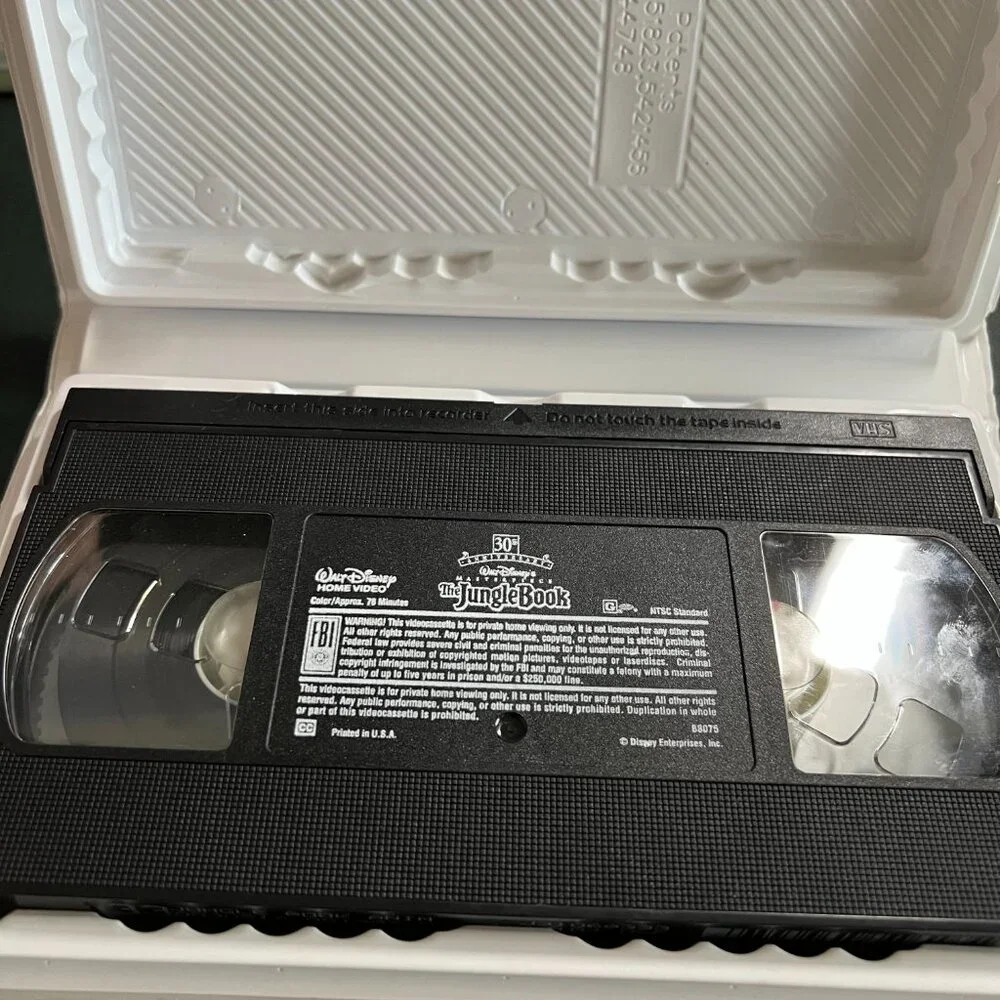 Disney VHS The Jungle Book (30th Anniversary, 1997) 11070-1 First Pressing LTD